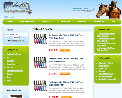 www.tackroomeu.com The Online Source for the Horse and Rider